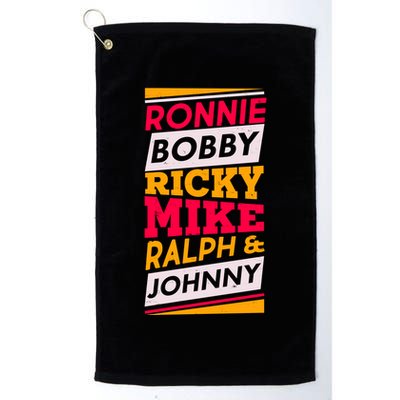 Ronnie Bobby Ricky Mike Ralph And Johnny Golf Towel