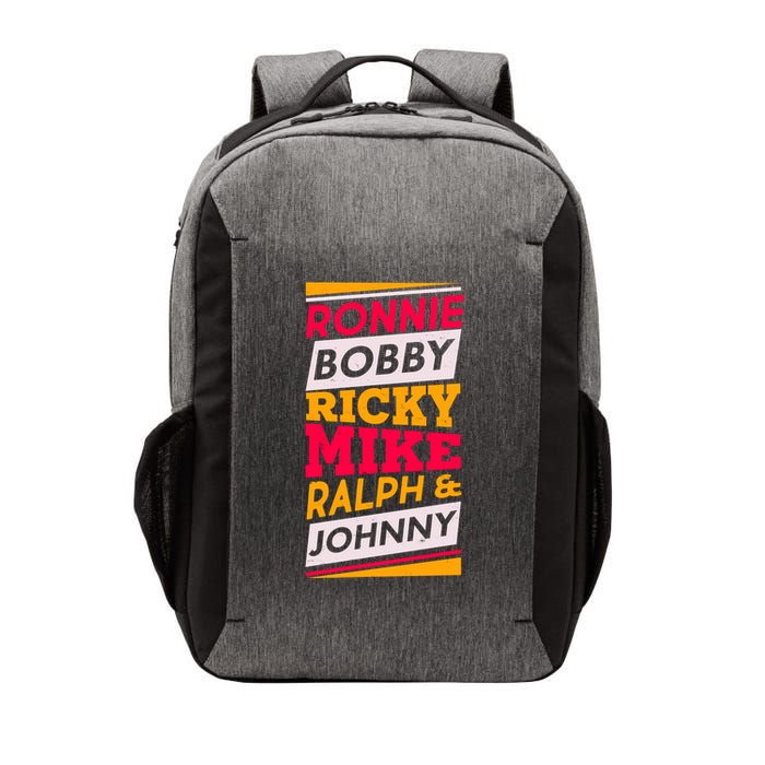 Ronnie Bobby Ricky Mike Ralph And Johnny Vector Backpack