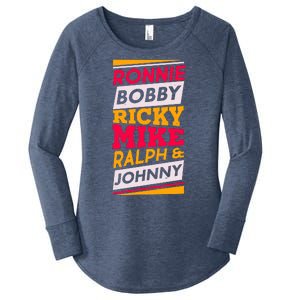 Ronnie Bobby Ricky Mike Ralph And Johnny Women's Perfect Tri Tunic Long Sleeve Shirt