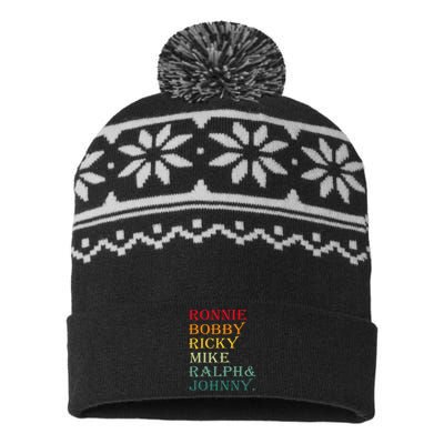 Ronnie Bobby Ricky Mike Ralph And Johnny USA-Made Snowflake Beanie