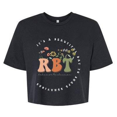 Registered BehaviorTechnician RBT Behavior Therapist ABA Bella+Canvas Jersey Crop Tee