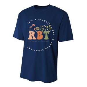 Registered BehaviorTechnician RBT Behavior Therapist ABA Performance Sprint T-Shirt