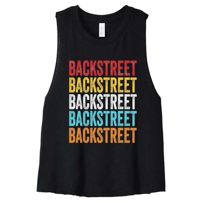 Retro Backstreet Women's Racerback Cropped Tank