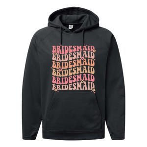 Retro Bridesmaid Performance Fleece Hoodie