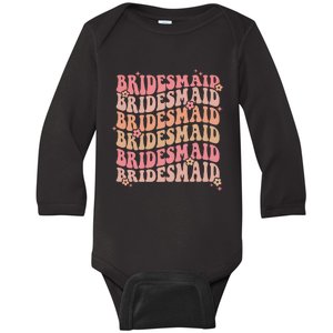 Retro Bridesmaid Baby Long Sleeve Bodysuit