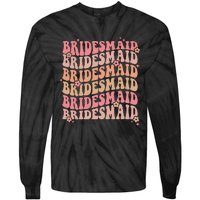 Retro Bridesmaid Tie-Dye Long Sleeve Shirt