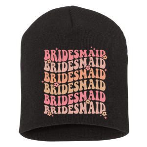 Retro Bridesmaid Short Acrylic Beanie