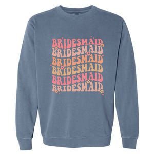 Retro Bridesmaid Garment-Dyed Sweatshirt