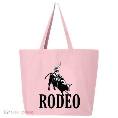 Rodeo Bull Rider Cowboy Riding A Bull At The Rodeo 25L Jumbo Tote