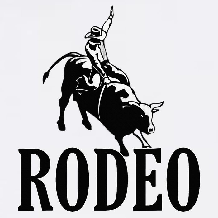 Rodeo Bull Rider Cowboy Riding A Bull At The Rodeo Doggie Tank