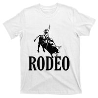 Rodeo Bull Rider Cowboy Riding A Bull At The Rodeo T-Shirt