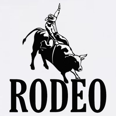 Rodeo Bull Rider Cowboy Riding A Bull At The Rodeo T-Shirt