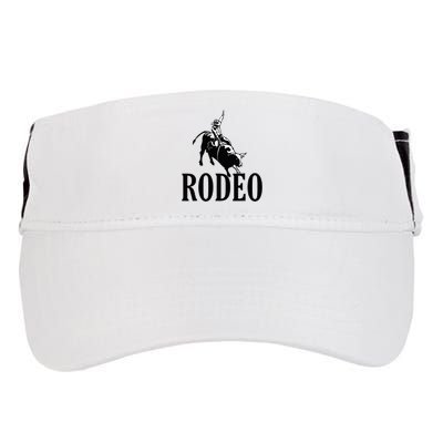 Rodeo Bull Rider Cowboy Riding A Bull At The Rodeo Adult Drive Performance Visor