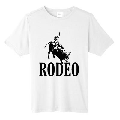 Rodeo Bull Rider Cowboy Riding A Bull At The Rodeo Tall Fusion ChromaSoft Performance T-Shirt