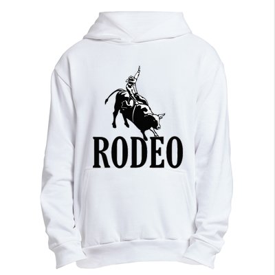 Rodeo Bull Rider Cowboy Riding A Bull At The Rodeo Urban Pullover Hoodie