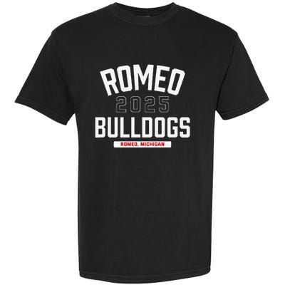 Romeo Bulldogs Romeo Michigan 2025 Garment-Dyed Heavyweight T-Shirt