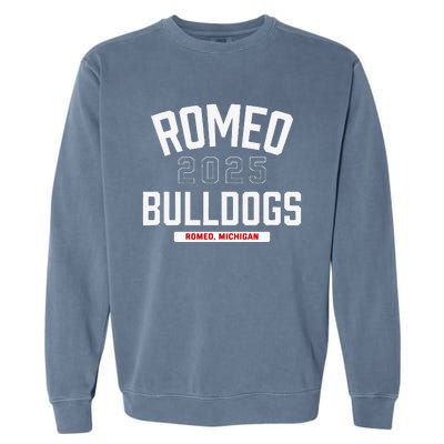 Romeo Bulldogs Romeo Michigan 2025 Garment-Dyed Sweatshirt