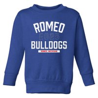 Romeo Bulldogs Romeo Michigan 2025 Toddler Sweatshirt