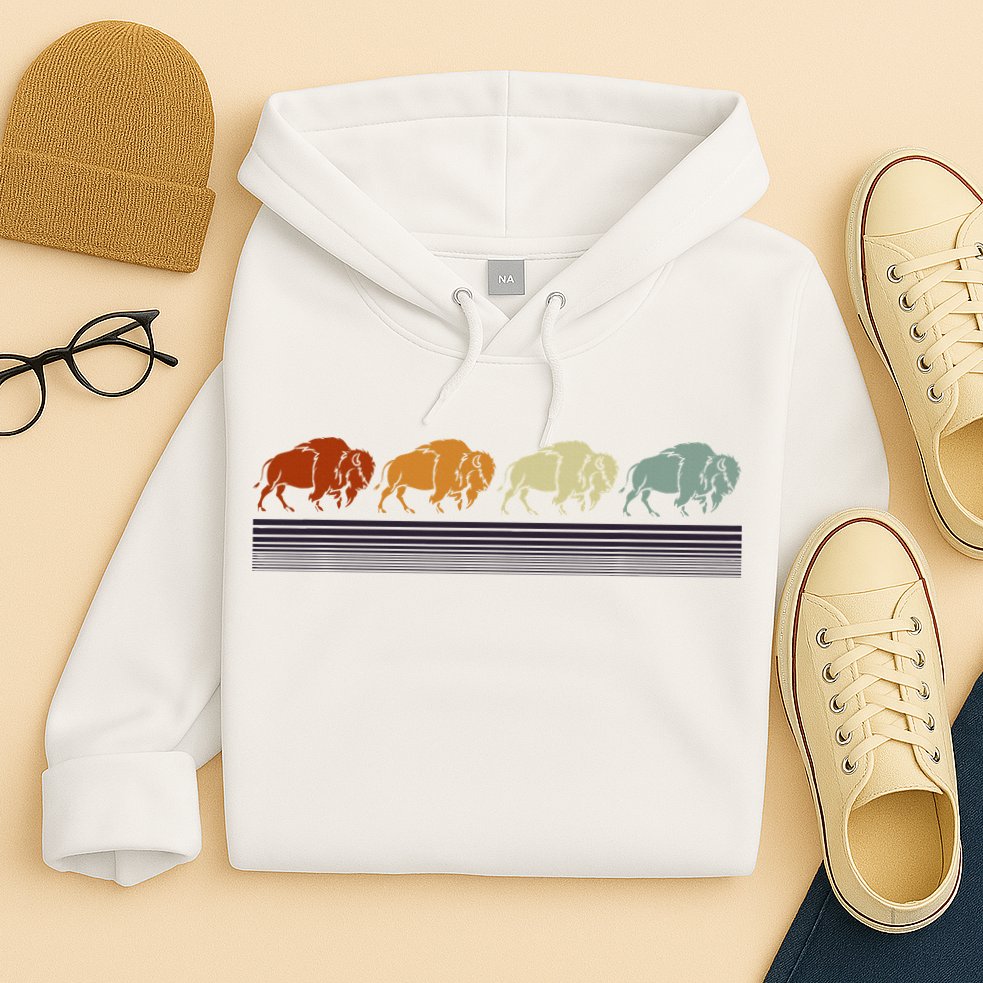 Retro Buffalo Hoodie
