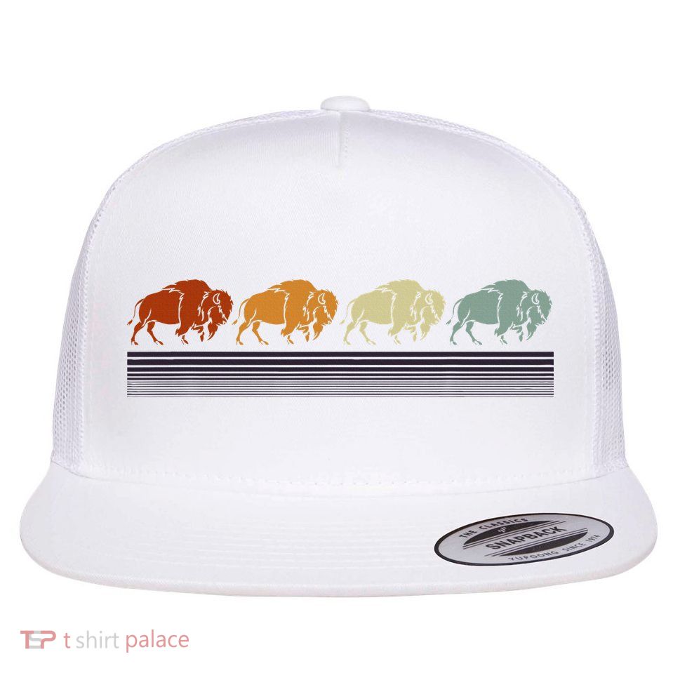 Retro Buffalo Flatbill Hat