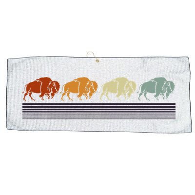 Retro Buffalo Large Microfiber Waffle Golf Towel