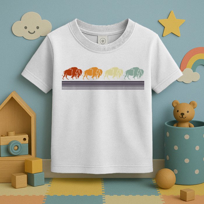 Retro Buffalo Toddler T-Shirt