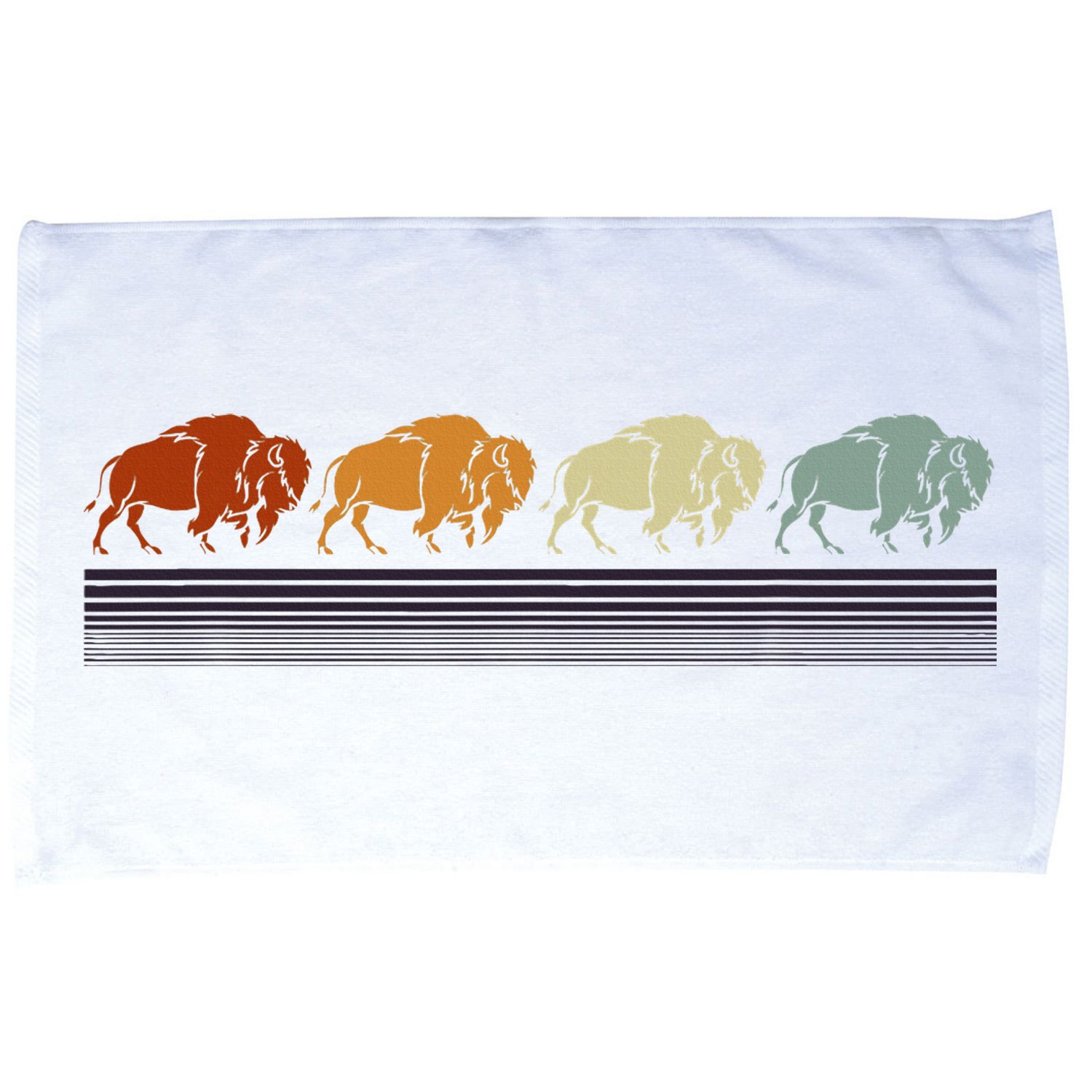 Retro Buffalo Microfiber Hand Towel