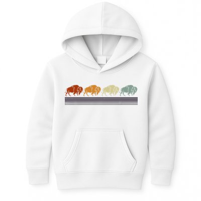 Retro Buffalo Kids Hoodie