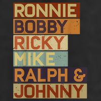 Ronnie Bobby Ricky Mike Ralph And Johnny Men Women 7 Panel Mesh Trucker Snapback Hat