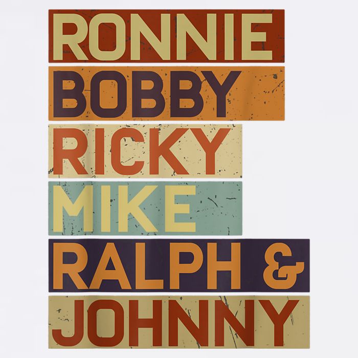 Ronnie Bobby Ricky Mike Ralph And Johnny Men Women 11oz C Handle Ceramic Mug