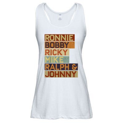 Ronnie Bobby Ricky Mike Ralph And Johnny Men Women Ladies Essential Flowy Tank