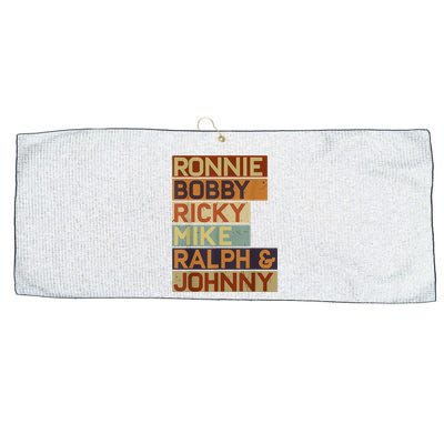 Ronnie Bobby Ricky Mike Ralph And Johnny Men Women Large Microfiber Waffle Golf Towel