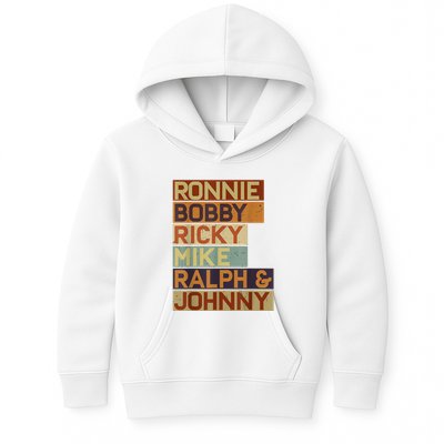 Ronnie Bobby Ricky Mike Ralph And Johnny Men Women Kids Hoodie