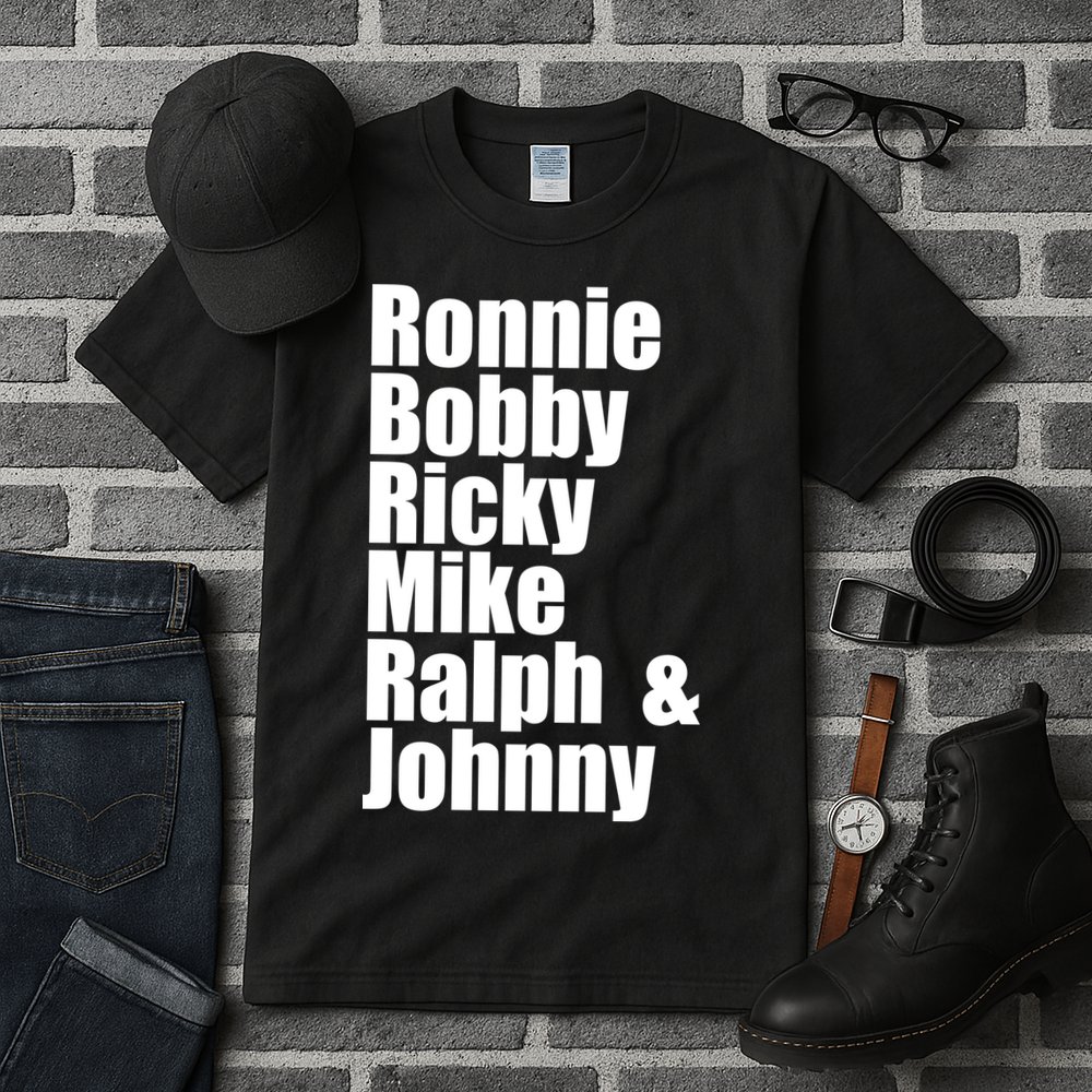 Ronnie Bobby Ricky Mike Ralph And Johnny Tall T-Shirt