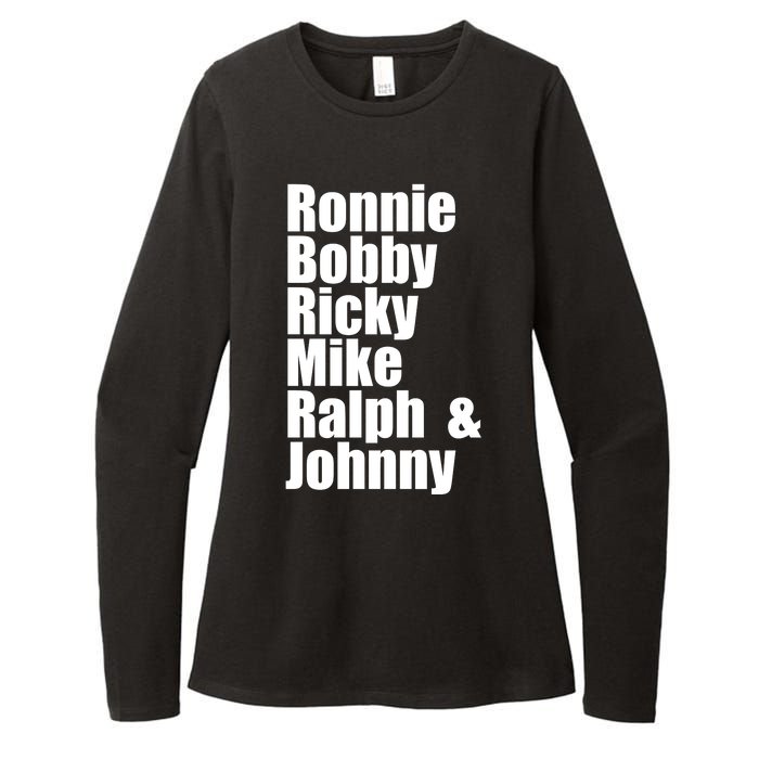 Ronnie Bobby Ricky Mike Ralph And Johnny Womens CVC Long Sleeve Shirt