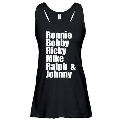 Ronnie Bobby Ricky Mike Ralph And Johnny Ladies Essential Flowy Tank