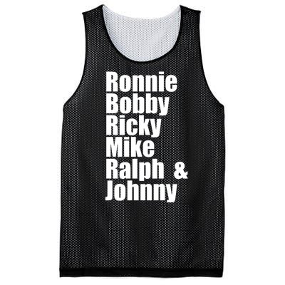 Ronnie Bobby Ricky Mike Ralph And Johnny Mesh Reversible Basketball Jersey Tank