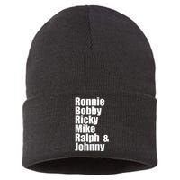 Ronnie Bobby Ricky Mike Ralph And Johnny Sustainable Knit Beanie