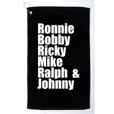 Ronnie Bobby Ricky Mike Ralph And Johnny Golf Towel