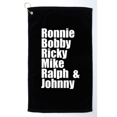 Ronnie Bobby Ricky Mike Ralph And Johnny Platinum Collection Golf Towel