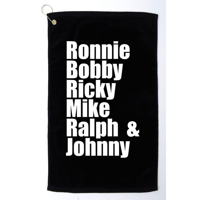 Ronnie Bobby Ricky Mike Ralph And Johnny Golf Towel