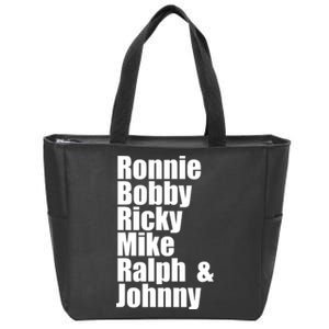 Ronnie Bobby Ricky Mike Ralph And Johnny Zip Tote Bag