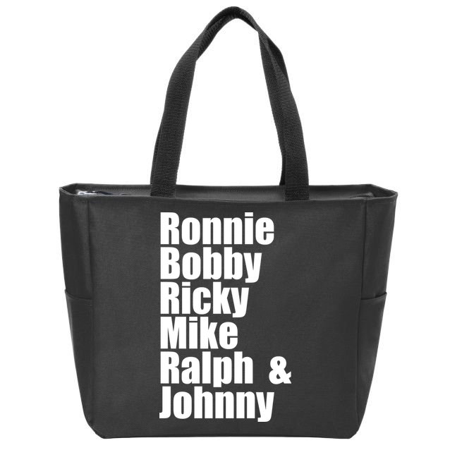Ronnie Bobby Ricky Mike Ralph And Johnny Zip Tote Bag