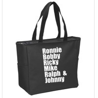 Ronnie Bobby Ricky Mike Ralph And Johnny Zip Tote Bag