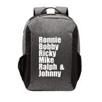 Ronnie Bobby Ricky Mike Ralph And Johnny Vector Backpack