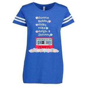 Ronnie Bobby Ricky Mike Ralph And Johnny Kinda We Like Enza Ladies Jersey Football T-Shirt