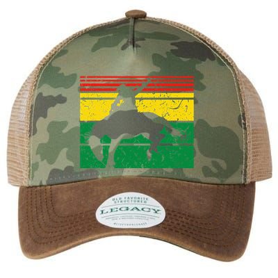 Rodeo Bronc Riding African American Cowgirl Graphic Legacy Tie Dye Trucker Hat