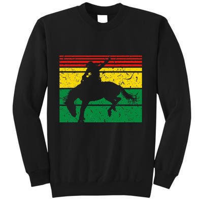 Rodeo Bronc Riding African American Cowgirl Graphic Sweatshirt