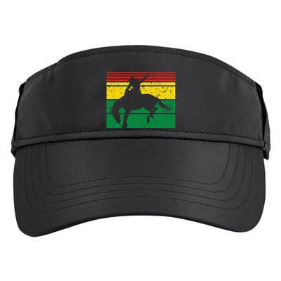 Rodeo Bronc Riding African American Cowgirl Graphic Adult Drive Performance Visor