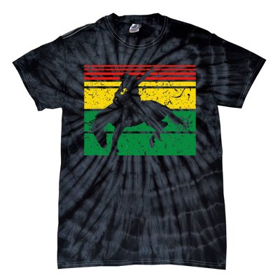 Rodeo Bronc Riding African American Cowgirl Graphic Tie-Dye T-Shirt